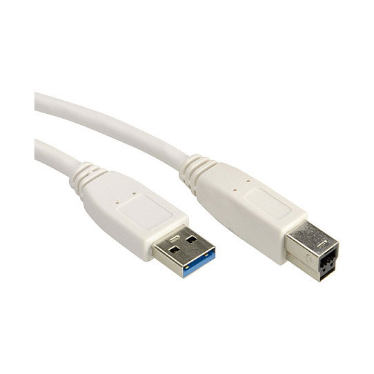 VALUE Cable USB 3.2 Gen 1 A-B 0,8m Blanco VALUE Cable USB 3.2 Gen 1 A-B 0,8m Blanco