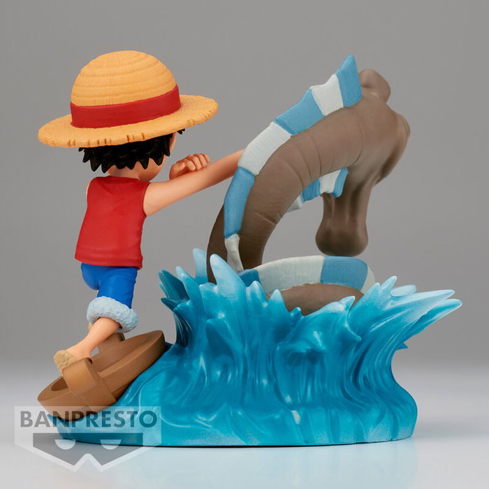 BANPRESTO Figura Monkey D Luffy vs Local Sea Monster Log Stories One Piece 7cm BANPRESTO Figura Monkey D Luffy vs Local Sea Monster Log Stories One Piece 7cm