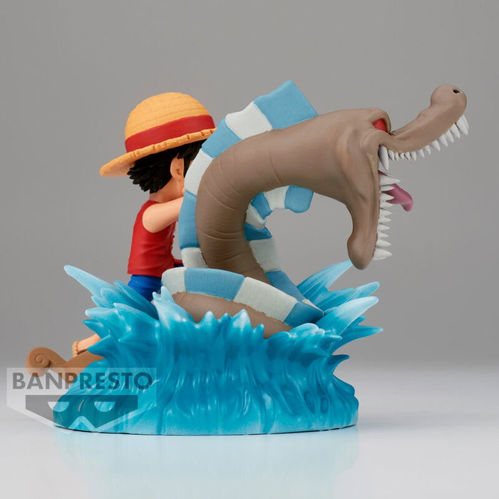 BANPRESTO Figura Monkey D Luffy vs Local Sea Monster Log Stories One Piece 7cm BANPRESTO Figura Monkey D Luffy vs Local Sea Monster Log Stories One Piece 7cm