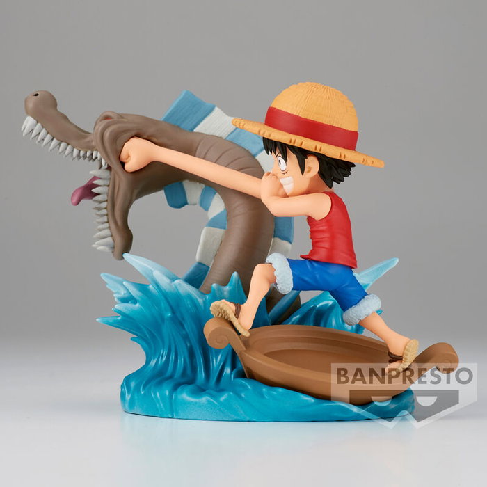 BANPRESTO Figura Monkey D Luffy vs Local Sea Monster Log Stories One Piece 7cm BANPRESTO Figura Monkey D Luffy vs Local Sea Monster Log Stories One Piece 7cm