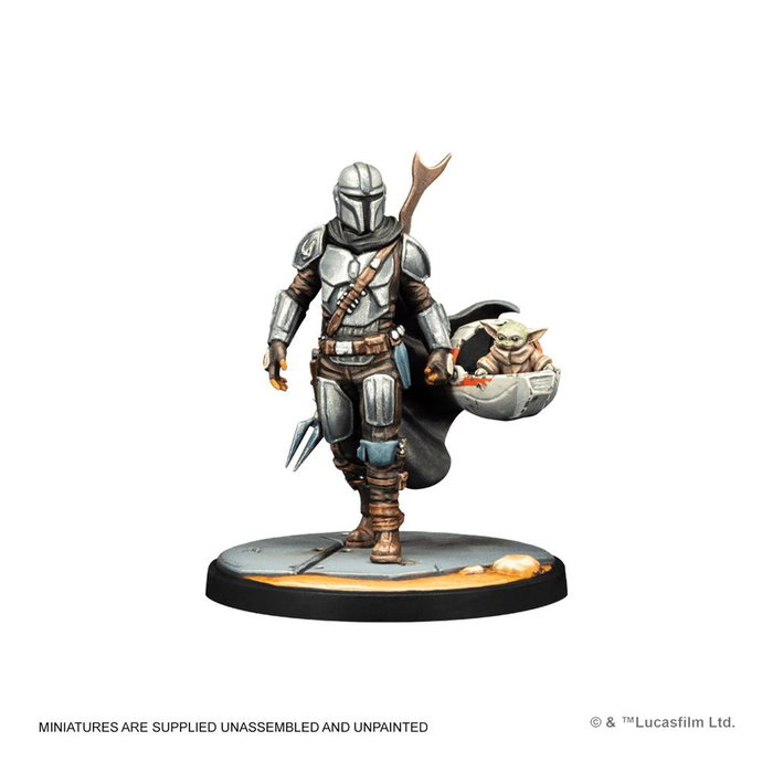 Atomic Mass Games Star Wars Shatterpoint: Certified Guild Squad Pack Expansión Din Djarin - Juego de Miniaturas (Idiomas: Español, Alemán, Inglés, Francés, Polaco) Referencia SWP24