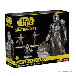 Star Wars Shatterpoint: Certified Guild Squad Pack Expansion (SWP24) - Juego de Miniaturas basado en The Mandalorian con Din Djarin, para 2 jugadores