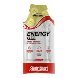 NUTRISPORT Energy Gel Plátano 24 Uds Complemento Alimenticio para Deportistas sin Gluten