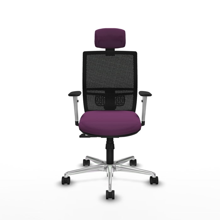 PIQUERAS Y CRESPO Silla de oficina Yunquera con mecanismo Sincro, Morado y Negro PIQUERAS Y CRESPO Silla de oficina Yunquera con mecanismo Sincro, Morado y Negro
