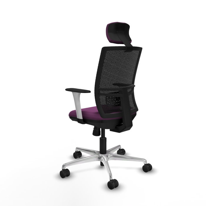 PIQUERAS Y CRESPO Silla de oficina Yunquera con mecanismo Sincro, Morado y Negro PIQUERAS Y CRESPO Silla de oficina Yunquera con mecanismo Sincro, Morado y Negro