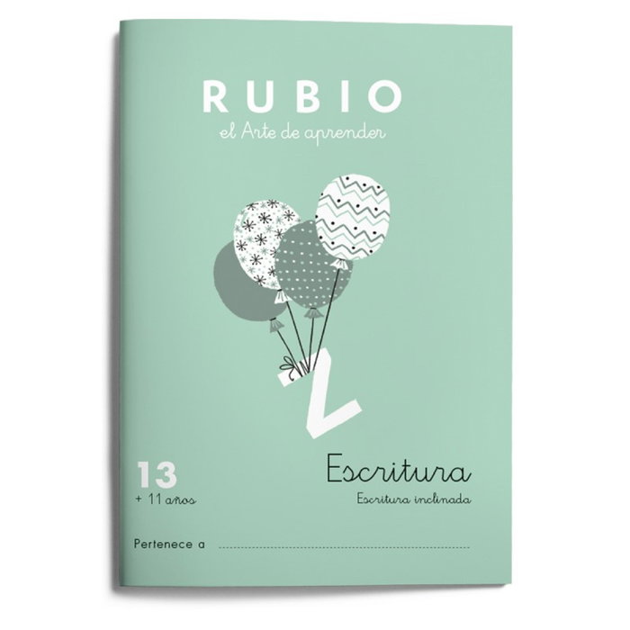 RUBIO Cuaderno A5 Escritura Nº 13 (+11 años)
