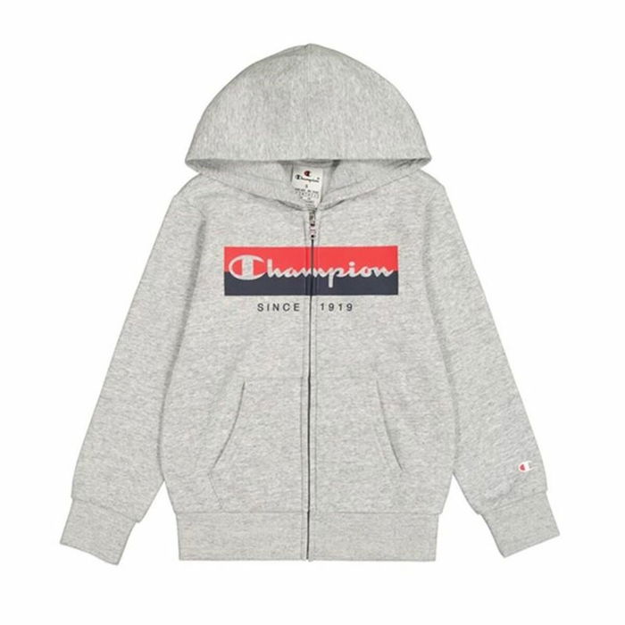 Sudadera con Capucha Hombre Champion Gris claro Sudadera con Capucha Hombre Champion Gris claro