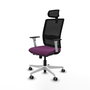PIQUERAS Y CRESPO Silla de oficina Haches Morada con Mecanismo Sincro/Traslack