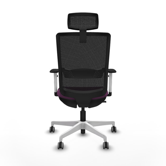 PIQUERAS Y CRESPO Silla de oficina Haches Morada con Mecanismo Sincro/Traslack