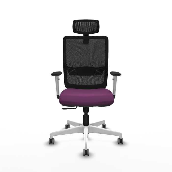 PIQUERAS Y CRESPO Silla de oficina Haches Morada con Mecanismo Sincro/Traslack