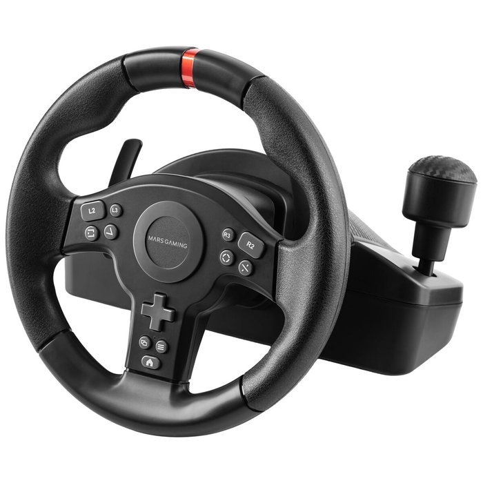 Mars Gaming MWHRSXONE Volante SimRacing 270° con Vibración y Pedales Negro
