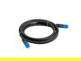 Lanberg Cable de Red Latiguillo Cat.6A S/FTP Apantallado 50 cm Negro 10 Gigabit Ethernet