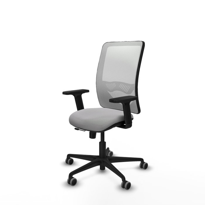 PIQUERAS Y CRESPO Silla de oficina Zulema con mecanismo Sincro/Traslack, Gris claro y Blanco PIQUERAS Y CRESPO Silla de oficina Zulema con mecanismo Sincro/Traslack, Gris claro y Blanco