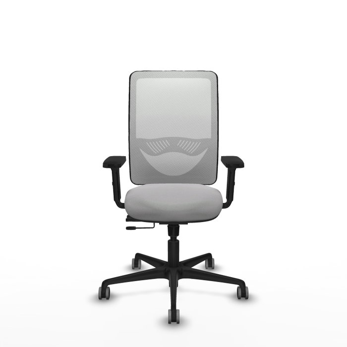 PIQUERAS Y CRESPO Silla de oficina Zulema con mecanismo Sincro/Traslack, Gris claro y Blanco PIQUERAS Y CRESPO Silla de oficina Zulema con mecanismo Sincro/Traslack, Gris claro y Blanco