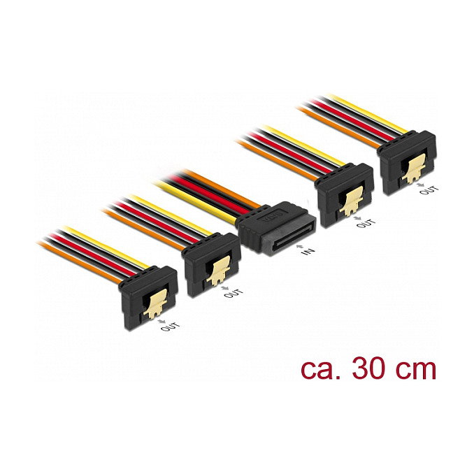DeLOCK 60167 Cable de alimentación SATA 1 a 4, 30 cm