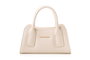 Vince Camuto Bolso de Mano Bergamo Crema Piel de Polivinilo Elegante Sofisticado Ideal para Cualquier Ocasión.