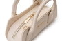 Vince Camuto Bolso de Mano Bergamo Crema Piel de Polivinilo Elegante Sofisticado Ideal para Cualquier Ocasión.