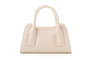 Vince Camuto Bolso de Mano Bergamo Crema Piel de Polivinilo Elegante Sofisticado Ideal para Cualquier Ocasión.