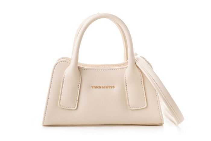 Vince Camuto Bolso de Mano Bergamo Crema Piel de Polivinilo Elegante Sofisticado Ideal para Cualquier Ocasión. Vince Camuto Bolso de Mano Bergamo Crema Piel de Polivinilo Elegante Sofisticado Ideal para Cualquier Ocasión.