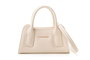 Vince Camuto Bolso de Mano Bergamo Crema Piel de Polivinilo Elegante Sofisticado Ideal para Cualquier Ocasión.