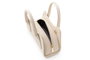 Vince Camuto Bolso de Mano Bergamo Crema Piel de Polivinilo Elegante Sofisticado Ideal para Cualquier Ocasión.