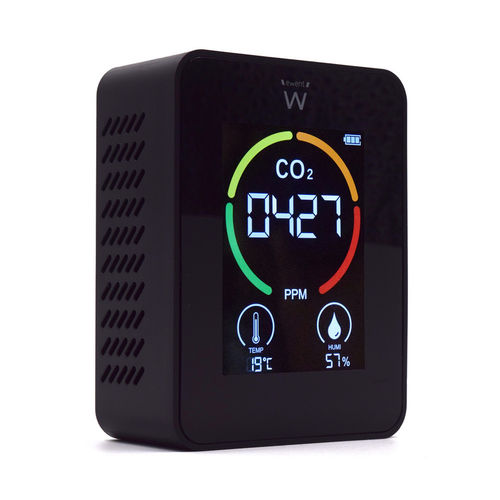 Ewent EW2420 Medidor de CO2, Calidad de Aire, Temperatura y Humedad