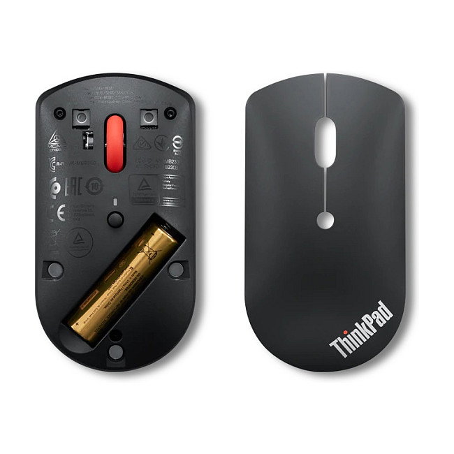 Lenovo ThinkPad Ratón Bluetooth 5.0 Inalámbrico 2400 DPI Sensor Óptico Negro 61g 1xAA Lenovo ThinkPad Ratón Bluetooth 5.0 Inalámbrico 2400 DPI Sensor Óptico Negro 61g 1xAA
