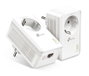 TP-Link TL-PA7017P KIT Adaptador Powerline AV1000 Gigabit con Enchufe Integrado, Pack de 2