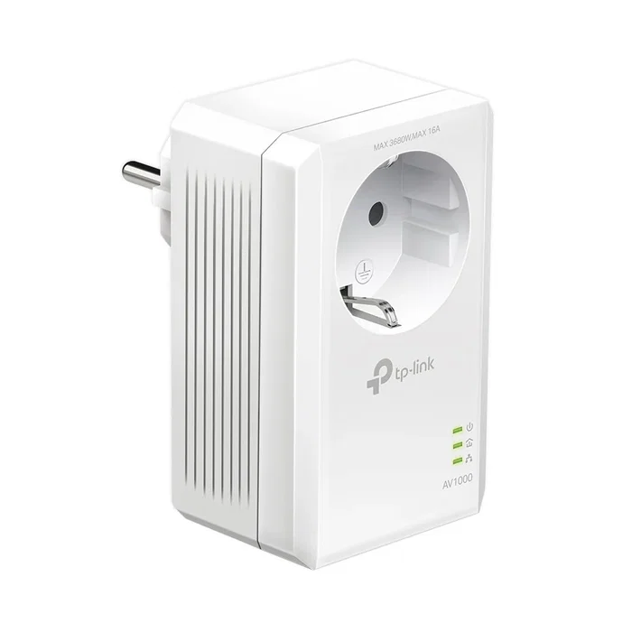 TP-Link TL-PA7017P KIT Adaptador de Red Powerline AV1000 Gigabit con Enchufe Integrado