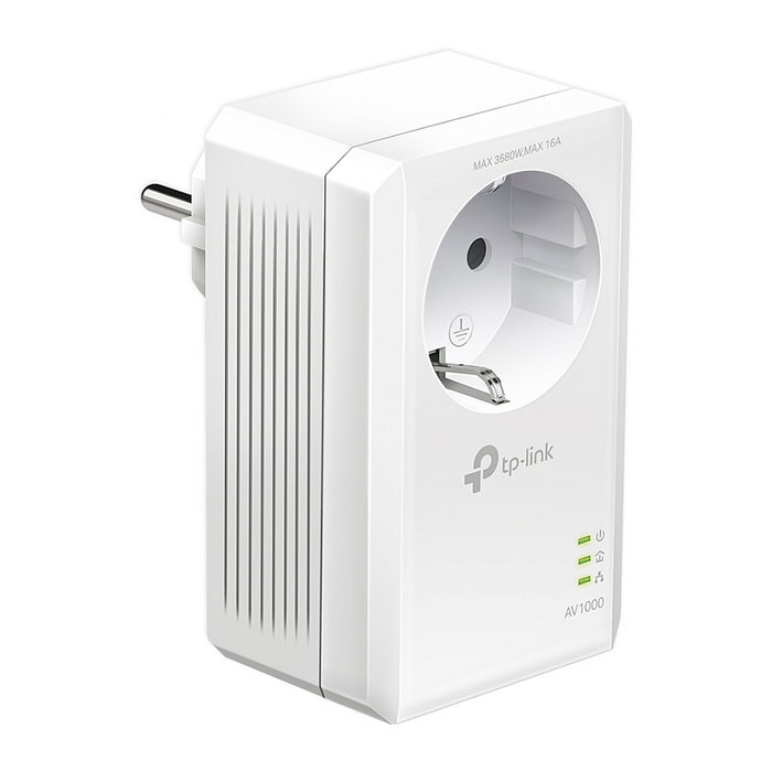 TP-Link TL-PA7017P KIT Adaptador Powerline AV1000 Gigabit con Enchufe Integrado, Pack de 2
