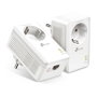TP-Link TL-PA7017P KIT Adaptador Powerline AV1000 Gigabit con Enchufe Integrado, Pack de 2