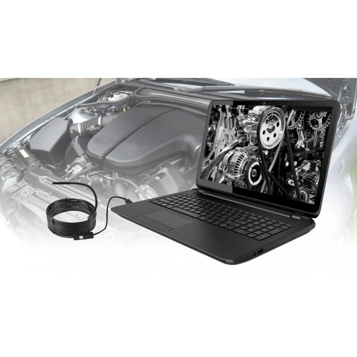 Endoscopio camara de inspeccion 5 metros + accesorios microusb/usb port, 5m, vga, led light