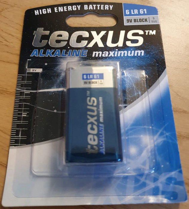 CoreParts Pila Alcalina 9V Bloque 200 mAh, no recargable, de Manganeso Alcalino, garantía 12 meses