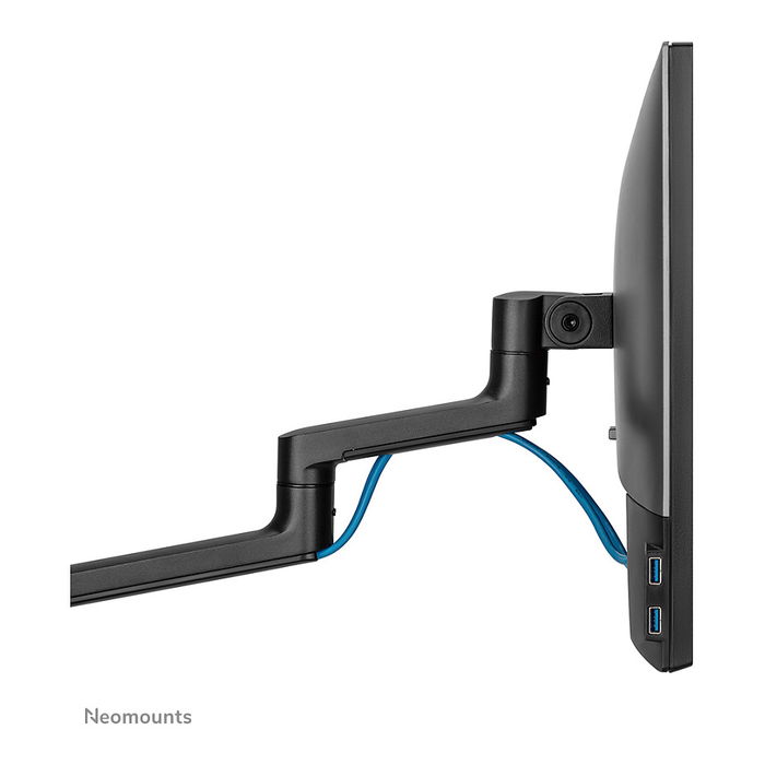 Newstar DS20-425BL2 - Neomounts Tischhalterung para Monitor 17-27 Pulgadas y Laptop 11.6-17.3 Pulgadas, Soporte de Escritorio, Negro