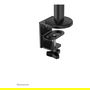 Newstar DS20-425BL2 - Neomounts Tischhalterung para Monitor 17-27 Pulgadas y Laptop 11.6-17.3 Pulgadas, Soporte de Escritorio, Negro