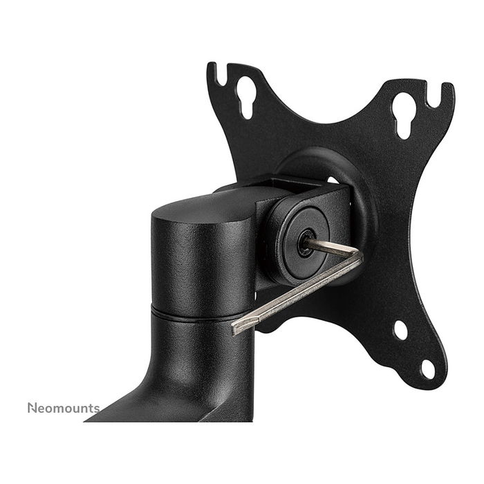 Newstar DS20-425BL2 - Neomounts Tischhalterung para Monitor 17-27 Pulgadas y Laptop 11.6-17.3 Pulgadas, Soporte de Escritorio, Negro