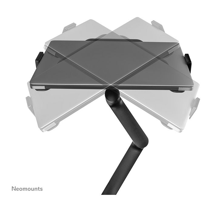 Newstar DS20-425BL2 - Neomounts Tischhalterung para Monitor 17-27 Pulgadas y Laptop 11.6-17.3 Pulgadas, Soporte de Escritorio, Negro