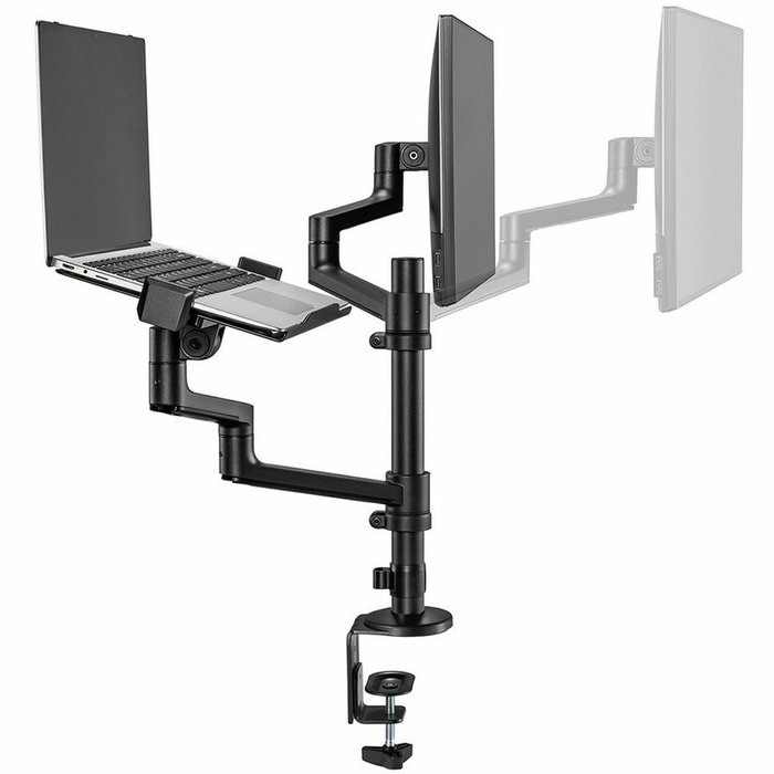 Neomounts DS20-425BL2 Soporte de escritorio para monitor 17-27 pulg. y portátil, Negro