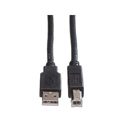 ROLINE Cable USB 2.0 A-B ST/ST 0,8 m Negro