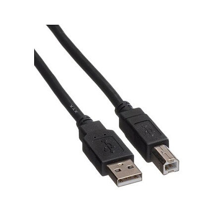 ROLINE Cable USB 2.0 A-B ST/ST 0,8 m Negro