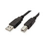 ROLINE Cable USB 2.0 A-B ST/ST 0,8 m Negro