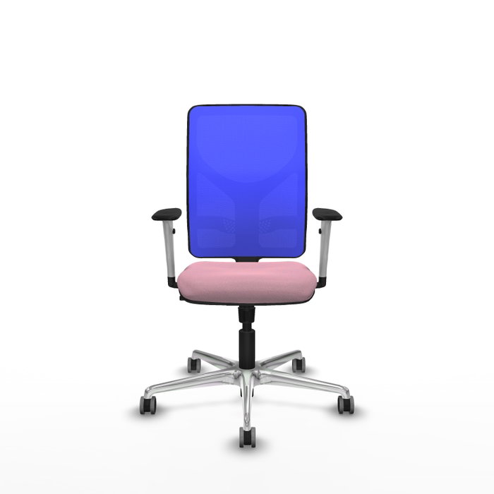 PIQUERAS Y CRESPO Silla de oficina Motilla con mecanismo Sincro, Rosa y Azul