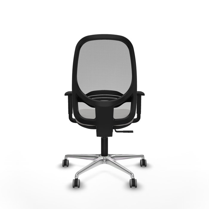 PIQUERAS Y CRESPO Silla de oficina Cilanco con mecanismo Sincro, Blanco y Gris