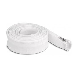 DeLOCK Manga trenzada con cierre de cremallera resistente al calor 3 m x 30 mm blanco