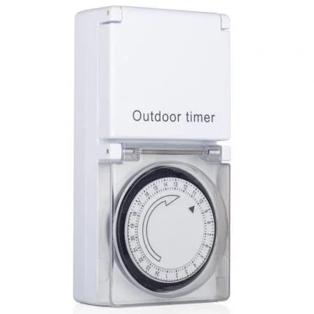 Smartwares TM116B Programador de Enchufe Inteligente para Exterior, Temporizador Eléctrico con Potencia Máxima 3500W