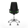 PIQUERAS Y CRESPO Taburete Elche CP Bali verde con brazos 1D
