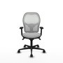 PIQUERAS Y CRESPO Silla de oficina Jorquera con mecanismo Sincro, Gris claro y Blanco