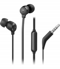 Motorola Earbud-3 Black - Auriculares in-ear con cancelación de ruido, batería de larga duración, estuche de carga y micrófono incorporado