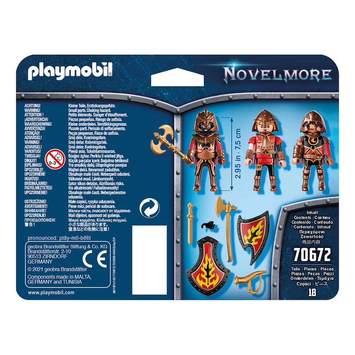 Playmobil Novelmore 70672 Burnham Raiders Set de 3
