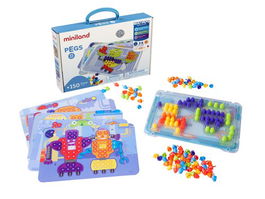 Juego Educat.Miniland Pegs 15 Mm. 150 Piezas Bright Colors (3-6 Años)